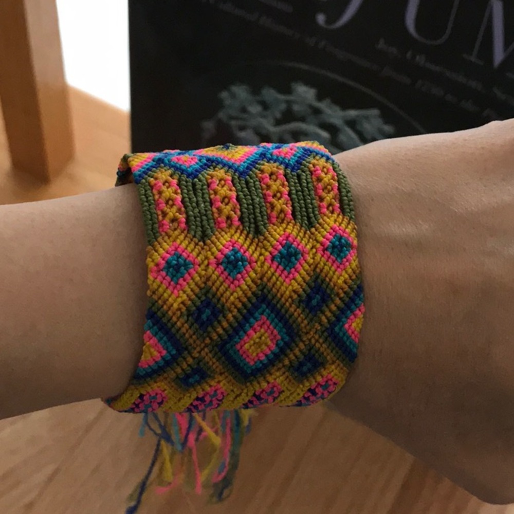 🔥HOT!✨ RARE Handmade Substantial Friendship Bracelet Cuff YAWZA 😍